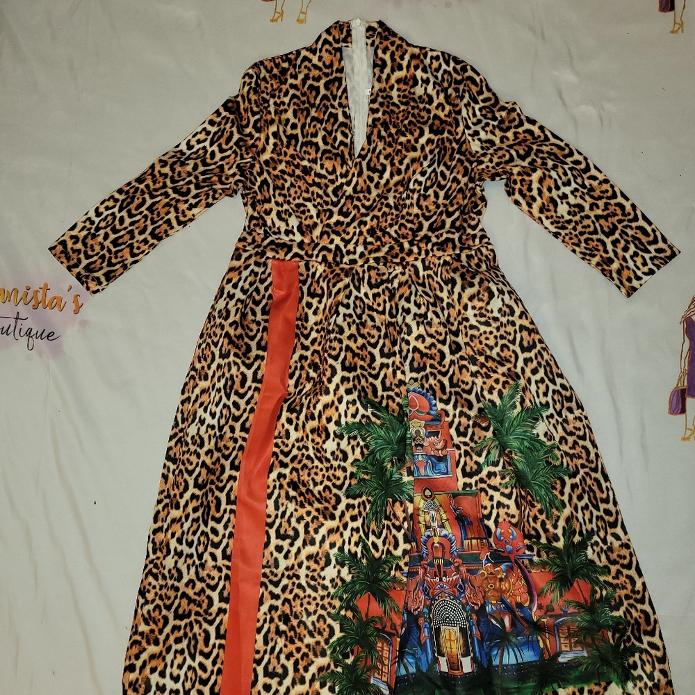 Indochinese Leopard Dress